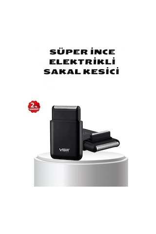 Elektrikli Tıraş Makinesi Çift Başlıklı Ultra İnce Tasarım