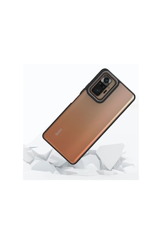 Zore Redmi Note 10 Pro Kılıf Msra Flora Kapak - Kırmızı Kırmızı