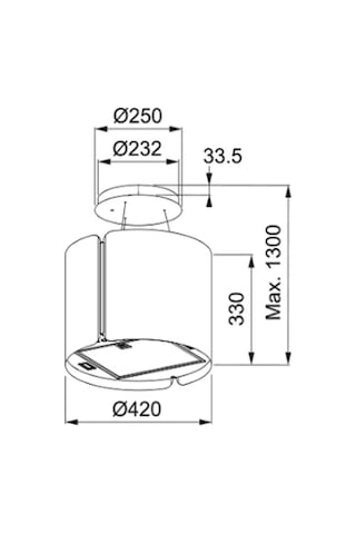 Franke Smart FSMS F-42 WH Matt Davlumbaz