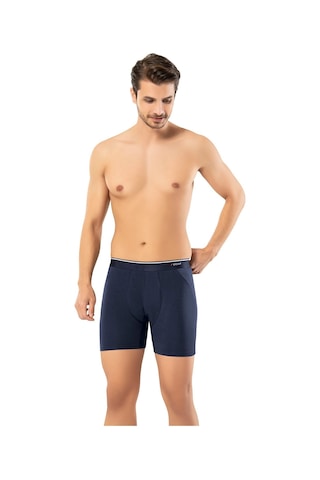 Erdem Lacivert Pamuk Elastan Uzun Boxer 1470 Lacivert