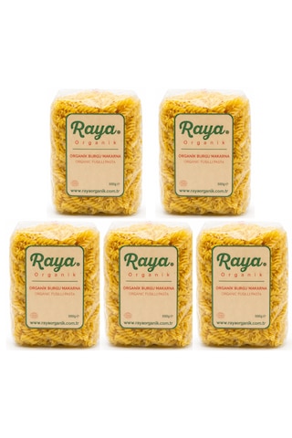 Organik Burgu Makarna 500 Gr - 5'li Paket 500 G Organik Burgu Makarna 500 Gr - 5'li Paket 500 G
