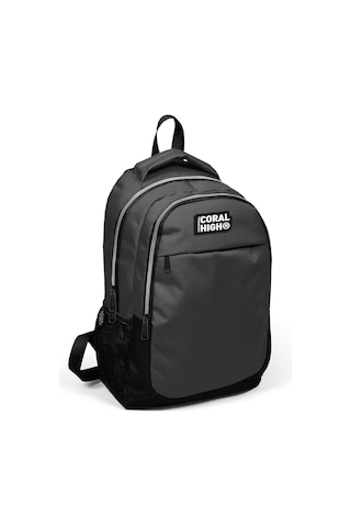 Coral High Kids Koyu Gri Siyah 3 Lü Okul Çanta Seti Set0114393