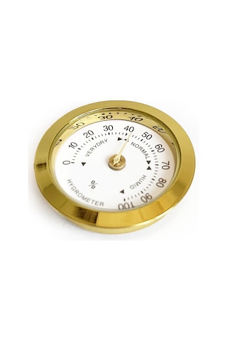 Analog Higrometre Nem Ölçer Humidor Puro Kutusu için Metal Çerçev N11.1838
