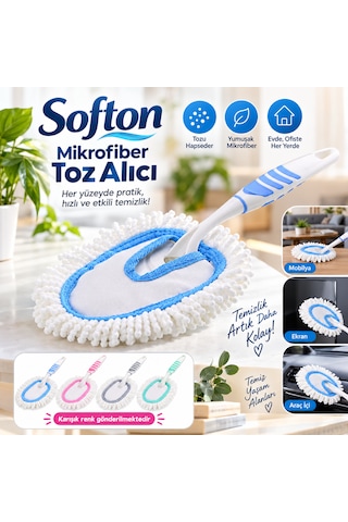 Mikrofiber Toz Alıcı Püskül Çizmez Çok Amaçlı Ev, Araç, Ekran Ve Mobilya Temizleme Fırçası