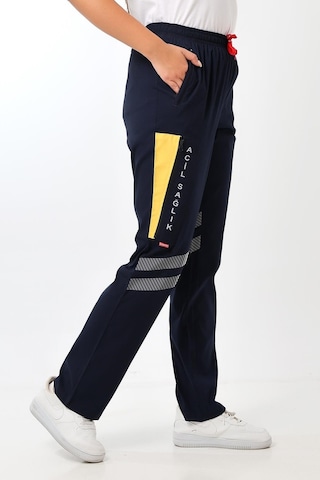 112 Unisex Likralı Yazlık Pantolon - Lacivert-7394-lacivert