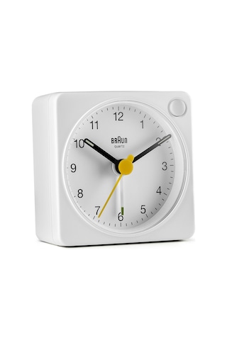 Braun Bc02xw Beyaz Klasik Seyahat Analaog Alarmlı Masa Saati Brn.bc02xw