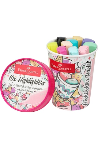 Faber Castell Ice Cream Fosforlu Kalem Seti 10'lu