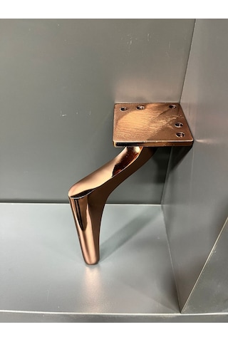 Zarif Metal Ayak 14cm Rose Koltuk Dolap Komidin Şifonyer Modern Tv Ünite Ayağı Mobilya Puf Rose