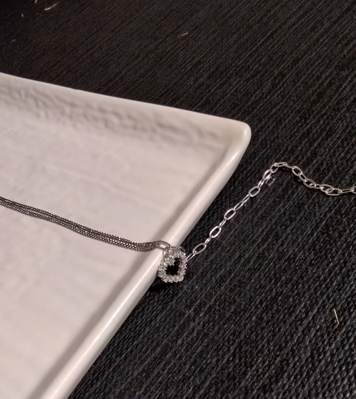 925 Ayar Gümüş Kalp Model Halhal- Gümüş Renk - Şık Tasarım Gümüş