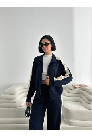Fonna Fashion Tk-3037 Bayan Eşofman Takım Lacivert