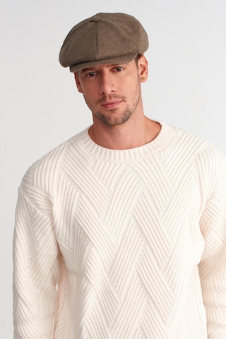 Erkek Kışlık Yün İngiliz Kasket Şapka Baker Boy Cap