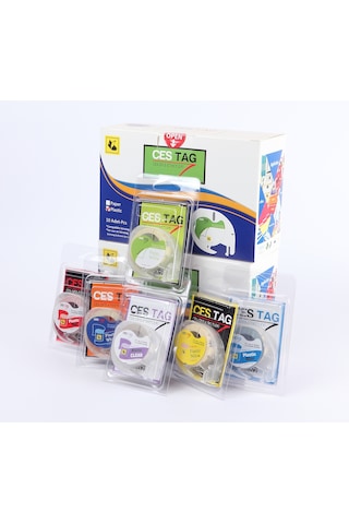 Dymo Cestag Kağıt Şerit Etiket Beyaz Muadil 10'luk Paket