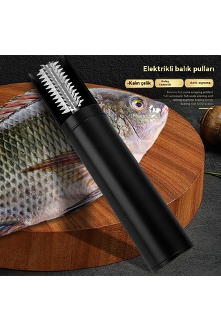 Jian Fan Tam Otomatik Balık Pulu Makinesi Elektrikli Balık Pulu Planya Beyaz