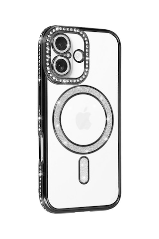Newface - 526 - Apple Uyumlu iPhone 17 Joke Simli Magneticsafe Kılıf - Ece-umay - - Siyah