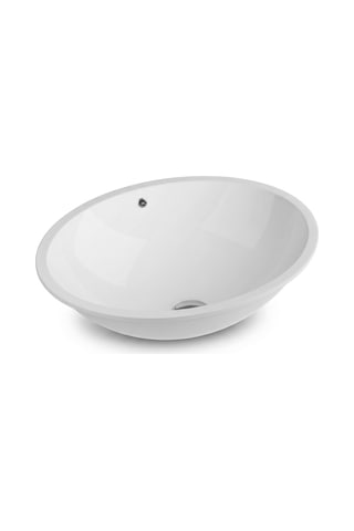 Quarter Bath Tezgah Altı Lavabo 54x44 Cm Gömme Lavabo Parlak Beyaz Seramik 70sp25054