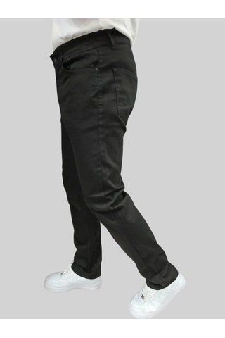 Erkek Enjoy Regular Fit Ligralı Siyah Kot Pantolon Siyah