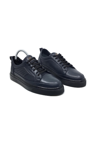 Taşpınar %100 Hakiki Deri Erkek Yazlık Rahat Günlük Sneaker Ayakkabı 40-44 Lacivert