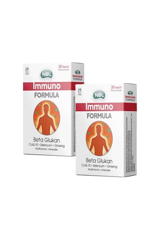 NBL Immuno Formula Selenyum Beta Glukan 30 Tablet 2 Adet
