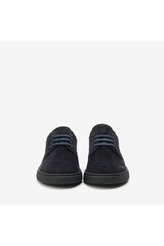 Navy Blu Sneaker Erkek 19c4 Frau Waxy Laced Shoes Mavi