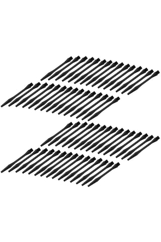 Homyl 60 Adet 54mm Konu Plastik Yeniden Oluklu Dart Milleri Siyah