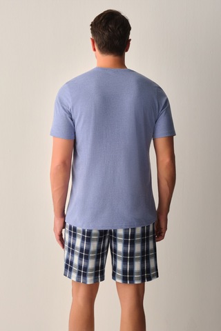 Suwen Ethan Erkek Şort Pijama Takımı Sh267026631352 Lacivert