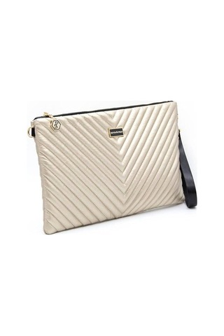 Silver Polo Sp1034 Kadın Portföy & Clutch Kapitone V Altın-altın
