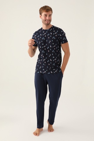 Arnetta Yacht Lacivert Erkek Pijama Takımı 5274-42689 Lacivert