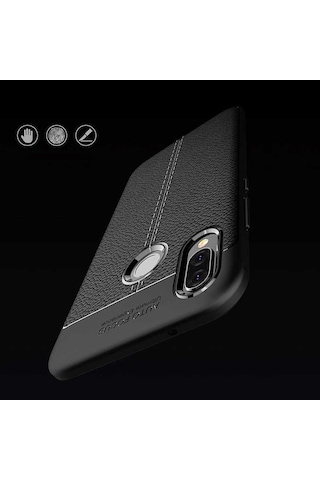 Huawei P20 Lite Kılıf Zore Niss Silikon Kapak Gri