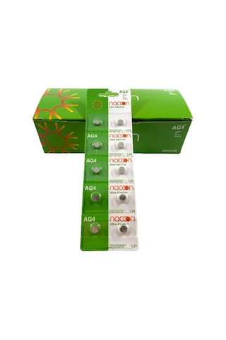 Naccon Ag4. Lr626. Lr66. 177/376/377. Sr626. Sr626Sw Düğme Pil 10
