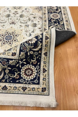 Yıldız Motifli 160 X 230 Cm Dijital Baskı Halı Beyaz