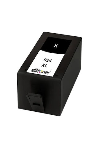 Elittoner Hp 934xl Black Siyah Yüksek Kapasite Kartuş 6230, C2p23ae