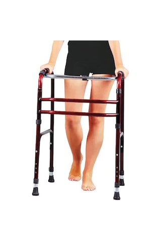 Walker Volkır Wolker Katlanır Bordo Yürüteç Hasta Yaşlı