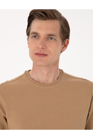 Pierre Cardin Erkek Açık Kahverengi Sweatshirt 50314054-vr002 Açık Kahverengi