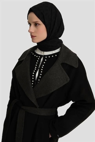 Armine Erkek Yaka Handmade Manto 24k8110 Siyah Siyah