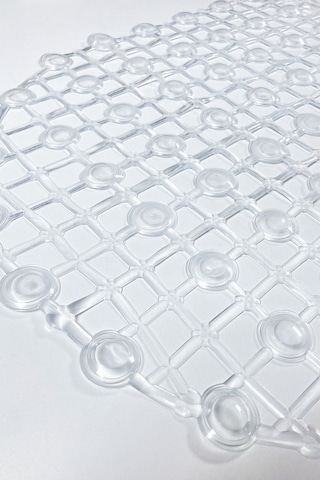 Banyo Paspası Şeffaf Silikon Kaymaz Vakumlu Duş Paspası 1