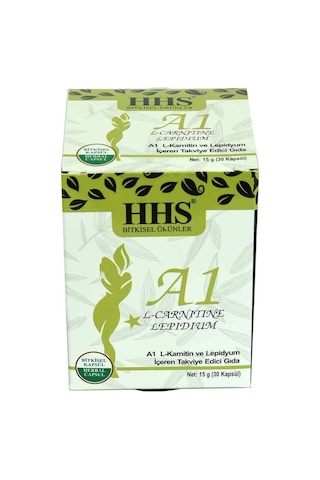 Hhs A1 L-Carnitine Lepidium Bitkisel 30 Kapsül
