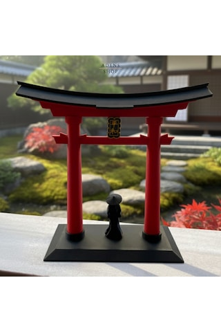 Torii Kapısı Ve Samuray Dekoratif Aksesuar