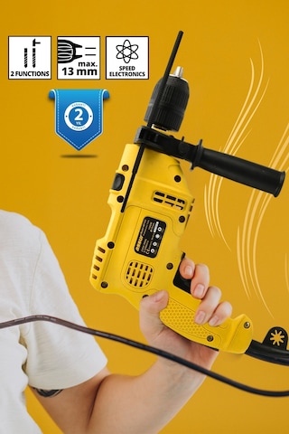 Assur ASR206-02-01 500W 13MM Elektrikli Matkap Sarı