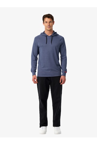 Blackspade Unisex Termal Kapşonlu Sweatshirt 2. Seviye 20029 - Mavi