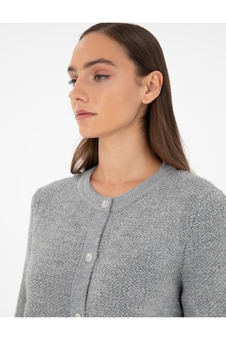 Pierre Cardin Kadın Gri Melanj Hırka Triko 50290546-vr086 Gri Melanj