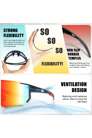 Conventions1 Scvcn Moda Sokak Güneş Gözlüğü Erkekler İçin Spor Altın - Siyah