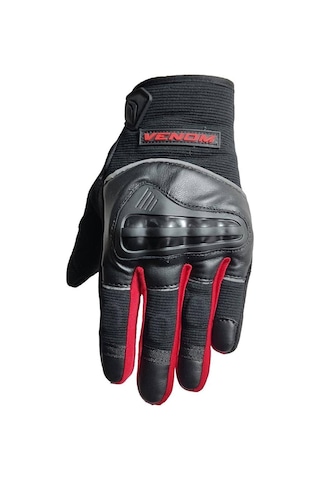 Venom VN-905 Korumalı Yazlık Eldiven  Siyah - Kırmızı