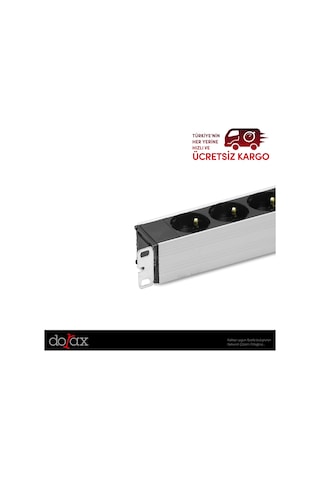 Dorax 6'Lı Schuko Kabinet Grup Prizi (Pdu) 16A Sigortalı