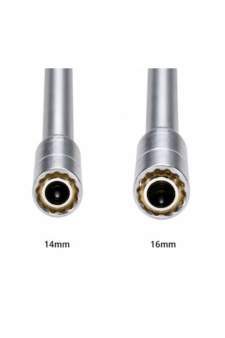 İkili Set 14mm Ve 16mm 30 Cm Uzun Buji Mafsallı Oynar Başlı
