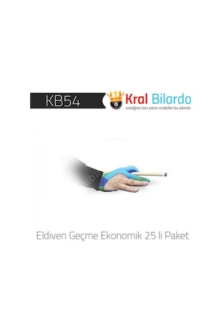 Geçme Ekonomik Bilardo Eldiveni Geçme Ekonomik 25 Li Paket Çok Renkli