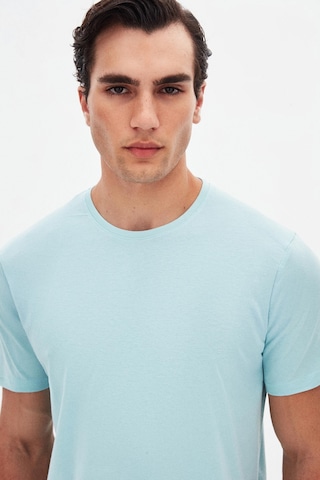 D's Damat Ds Damat Slim Fit Aqua Bisiklet Yaka %100 Pamuklu Nefes Alabilen T-shirt 4hc141996753m U00