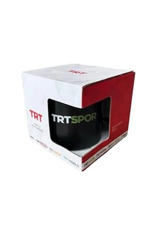 Trt Spor Logolu Siyah Kupa Altın - Beyaz