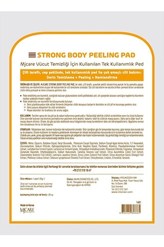 Mjcare Strong Vücut Peeling Pad 5'li