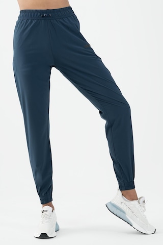 Maraton Active Regular Kadın Dönüşlü Lastik Paça Fitness Navy Pantolon 22174-navy Lacivert