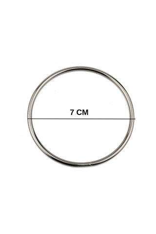 Metal Halka Çanta Halkası 7 Cm 25 Adet Gold Standart